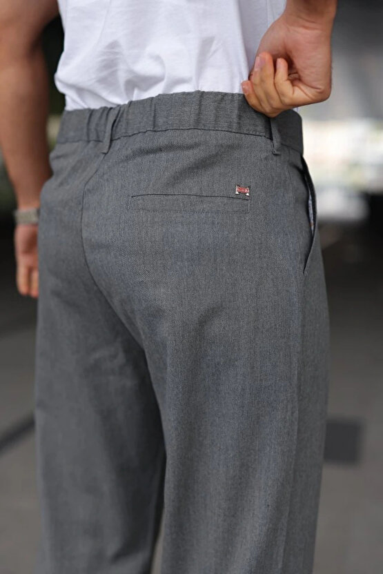 Erkek Beli astikli Baggy Pantolon