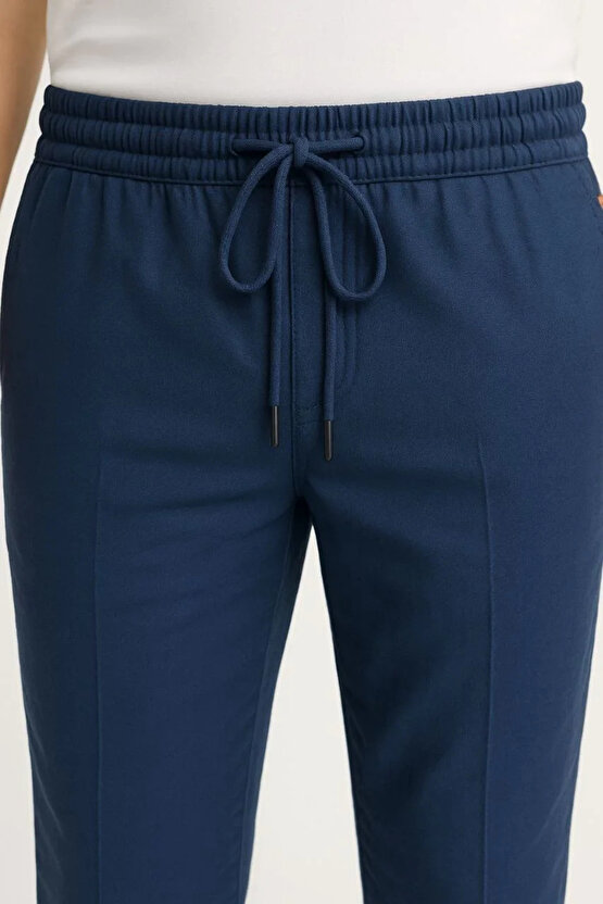 Erkek Keten Pantolon – Cepli, Beli Lastikli ve Bağcıklı, Nefes Alan Rahat Kalıp, Yazlık ve Baharlık