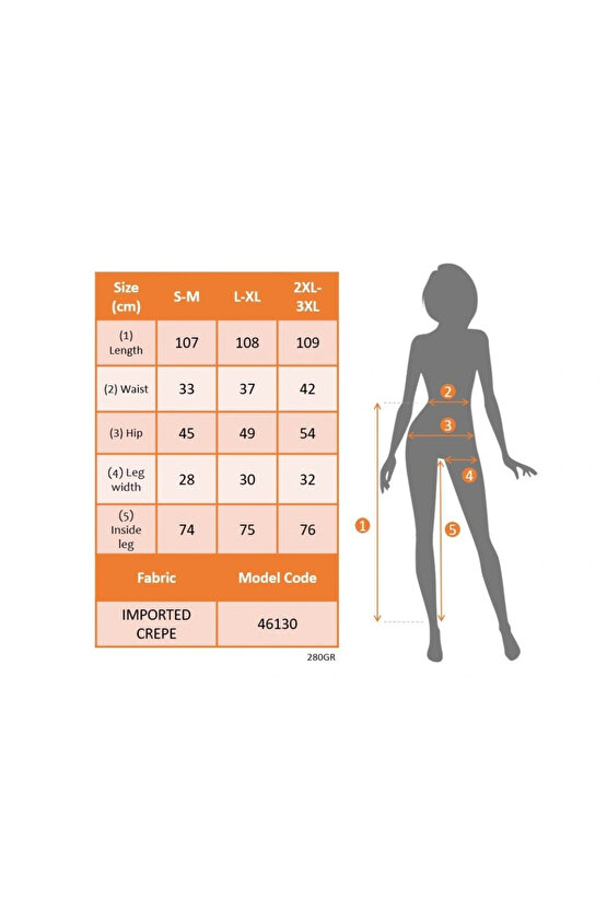 Kadın Yüksek Bel önden Düğmeli Uzun Paçaya Doğru Geniş Ithal Krep Pantolon