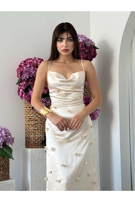 EQURİ Dora Çiçek Detaylı Elbise
