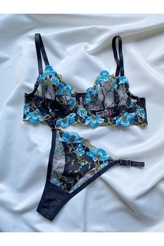 Noir Brode Sütyen Takım