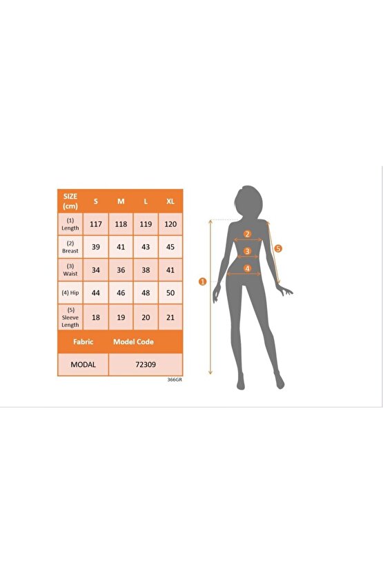 EQURİ Kadın Yarım Ay Kollu Yuvarlak Yaka önünde Toka Detaylı Modal Maxi Elbise