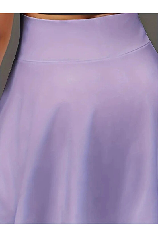 Kadın Yüksek Bel Cepli Sandy Short Etek