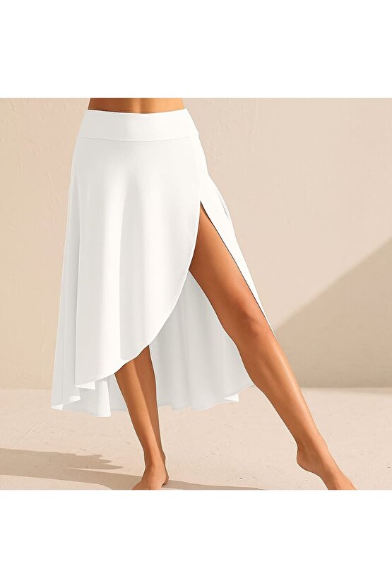 EGECEN Kadın Cep Detay Taytlı Sandy Etek