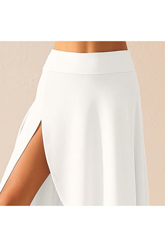 EGECEN Kadın Cep Detay Taytlı Sandy Etek