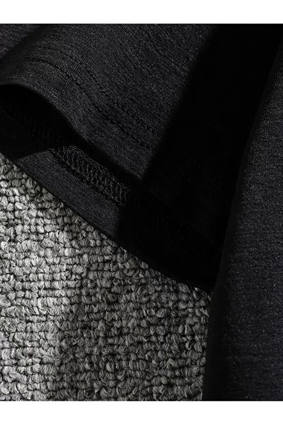 Erkek Dağ Grafikli Tişört, Yaz için Büyük Beden Rahat T-shirt - Siyah