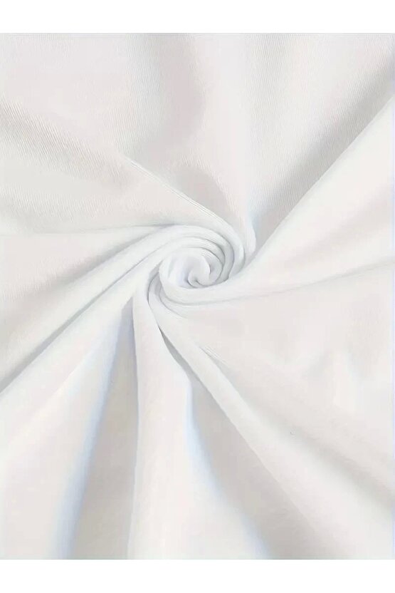 Ördek Baskılı ve Yuvarlak Yakalı Kadın Günlük Büyük Boy Siyah Tişört. - Beyaz