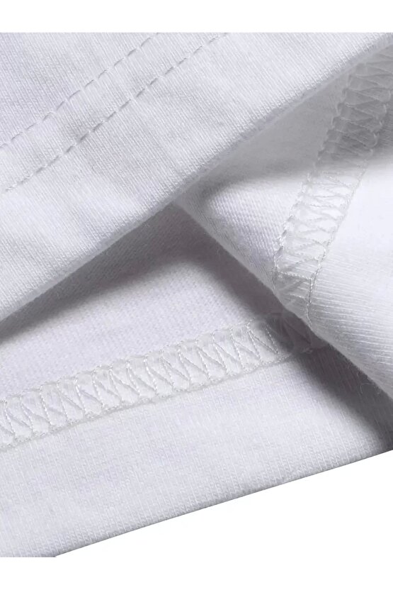 Tavşan Baskılı Oversize Kısa Kollu Tişört