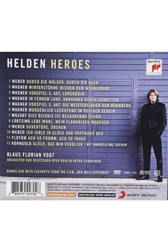 Klaus Florian Vogt - Helden (cd + Dvd )
