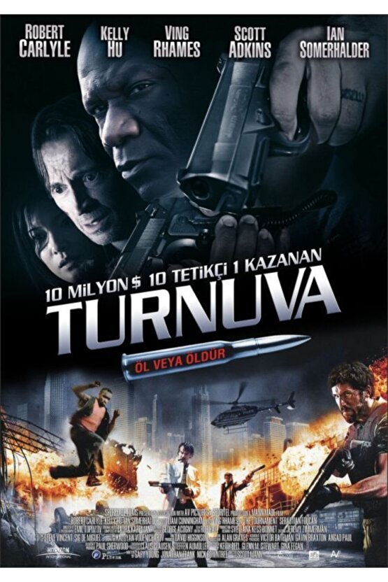 Kadın Bisiklet Yaka Baskılı T-shirt - Siyah