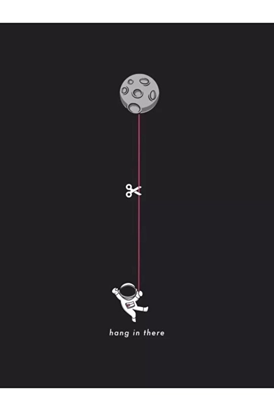 Erkek Baskılı Oversize T-shirt - Siyah