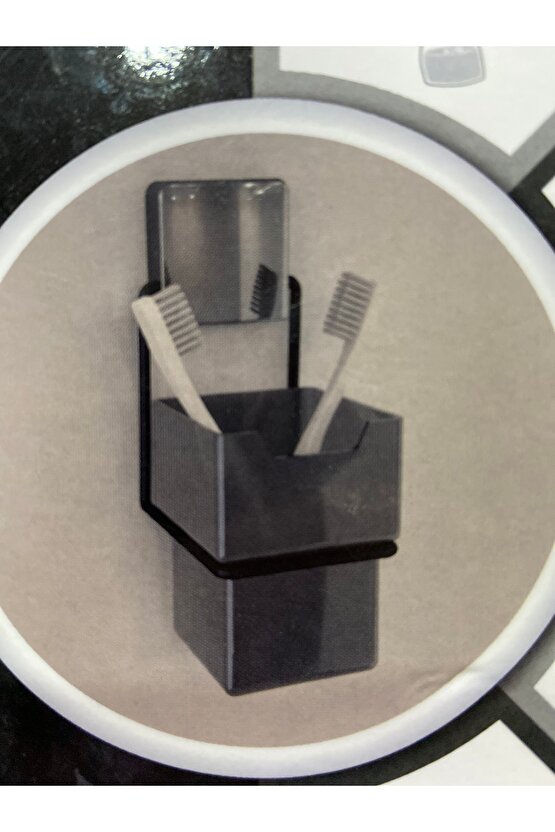 güçlü yapışkanlı siyah diş fırçalık dc-5064