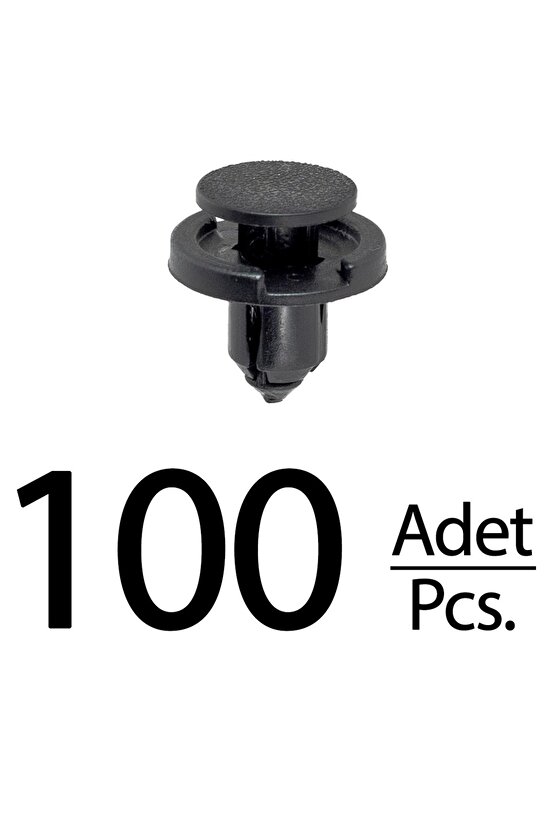 Toyota Corolla Previa Yaris Sprinter Carib Renault Tesla için Tampon Klips - 100 Adet