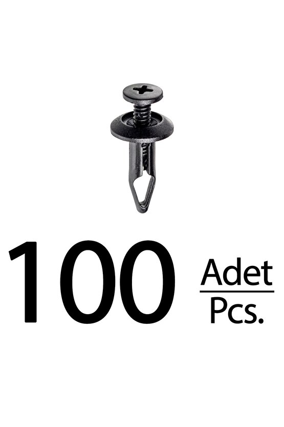 Ford Focus Fiesta Mondeo Volkswagen için Tampon Çamurluk Kapı Döşeme Klips - 100 Adet