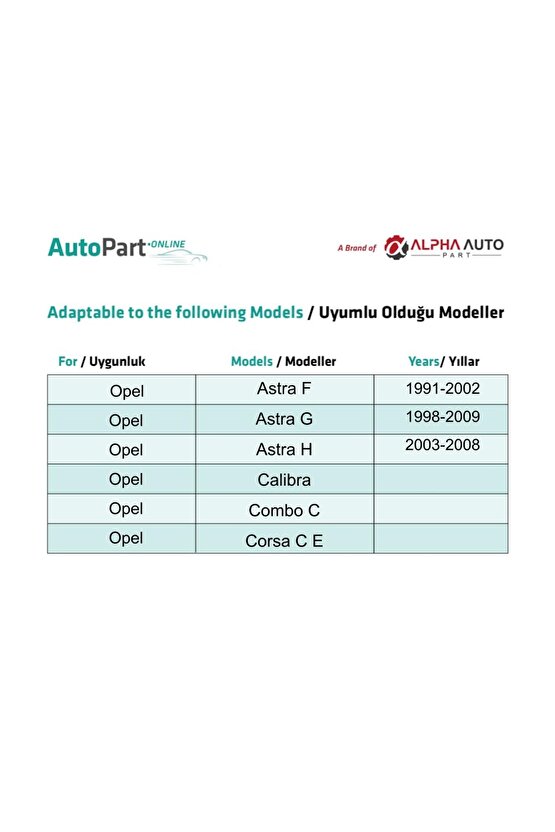 Opel Astra F G H Calibra Combo C E Tigra Vectra için Tampon Bağlantı Klips - 50 Adet