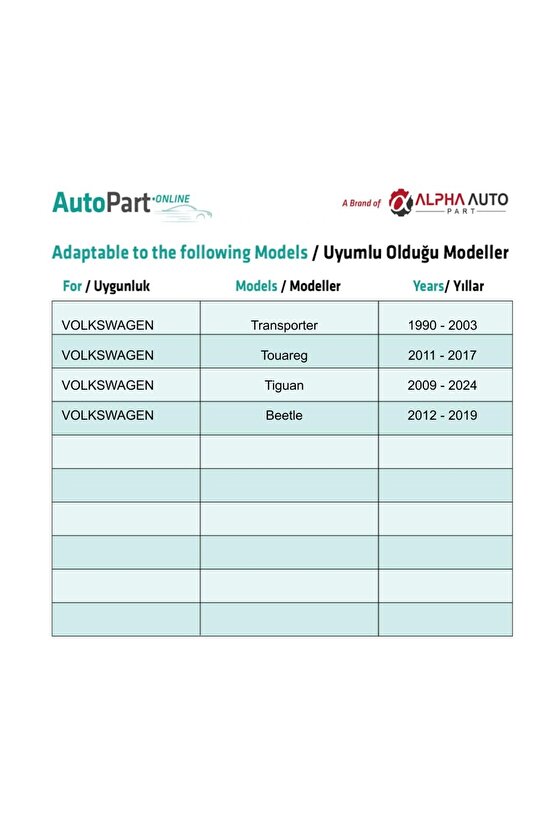 Volkswagen Transporter,Touareg,Tiguan,Beetle için Bagaj Döşeme Paneli Klips-1 Adet