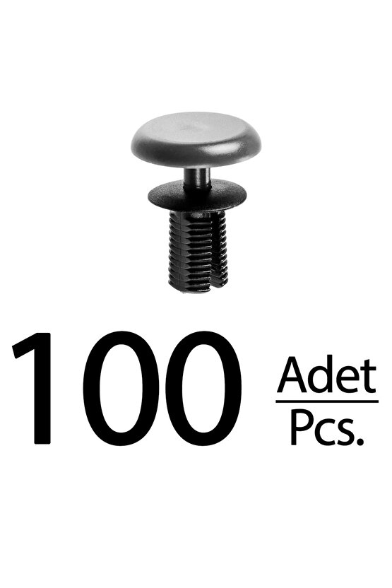 LADA SAMARA 2108 İç Panel Tespit Klips GRİ SİYAH - 100 Adet