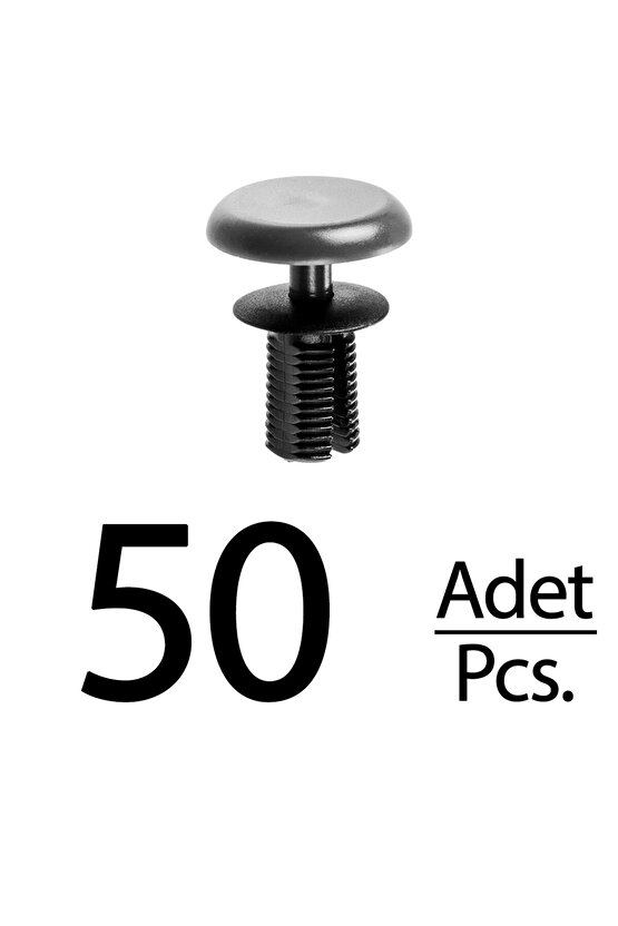 LADA SAMARA 2108 İç Panel Tespit Klips GRİ SİYAH - 50 Adet