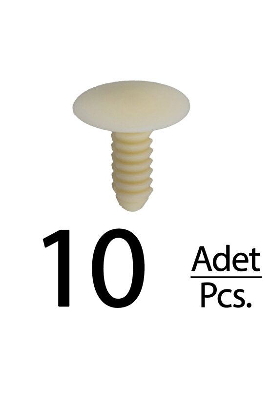 Fiat Ducato için Döşeme Klips-Krem - 10 Adet