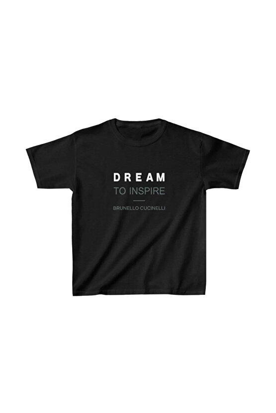 Unisex Çocuk Baskılı T-Shirt - Siyah