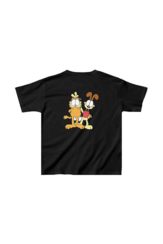 Çocuk Unisex Baskılı T-Shirt - Siyah