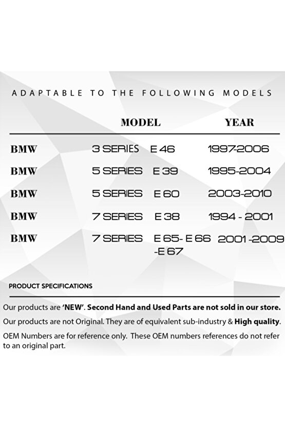 Bmw 3 Serisi uyumlu E46 çin Arka Perde Tamir Plastik Parçası Klips
