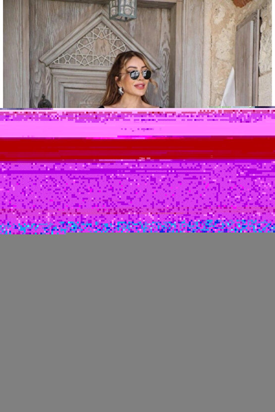 Kadın Kısa Kollu Yuvarlak Yaka önden Yırtmaçlı Cepli Viskon Uzun Elbise