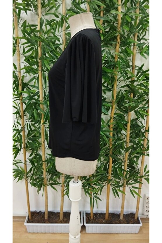 Kadın Kısa Kollu Yuvarlak Yaka Sandy Bluz