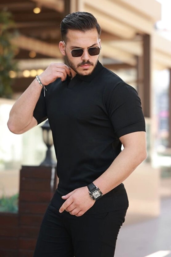 Erkek Hemşire Yaka Kısa Kollu Tişört