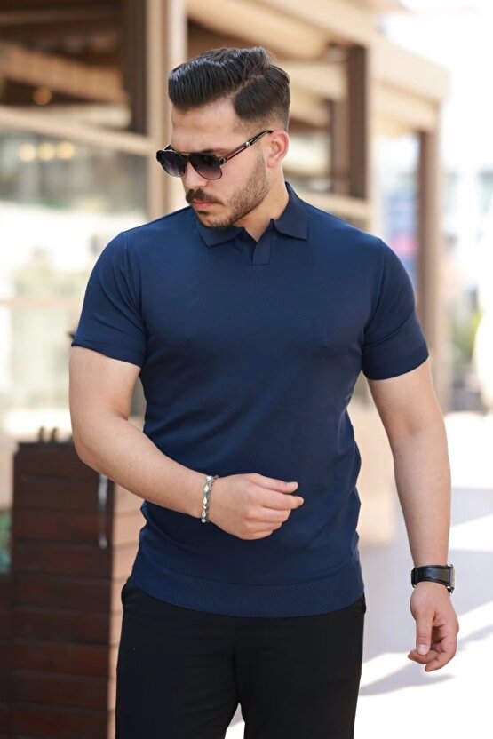 Erkek Hemşire Yaka Kısa Kollu Tişört