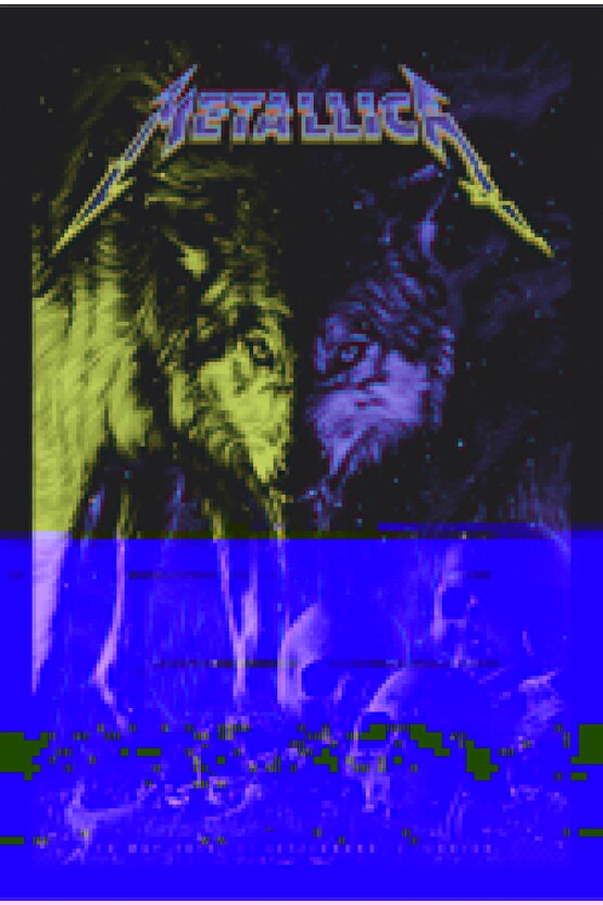 Metallica Albüm Retro Ahşap Poster