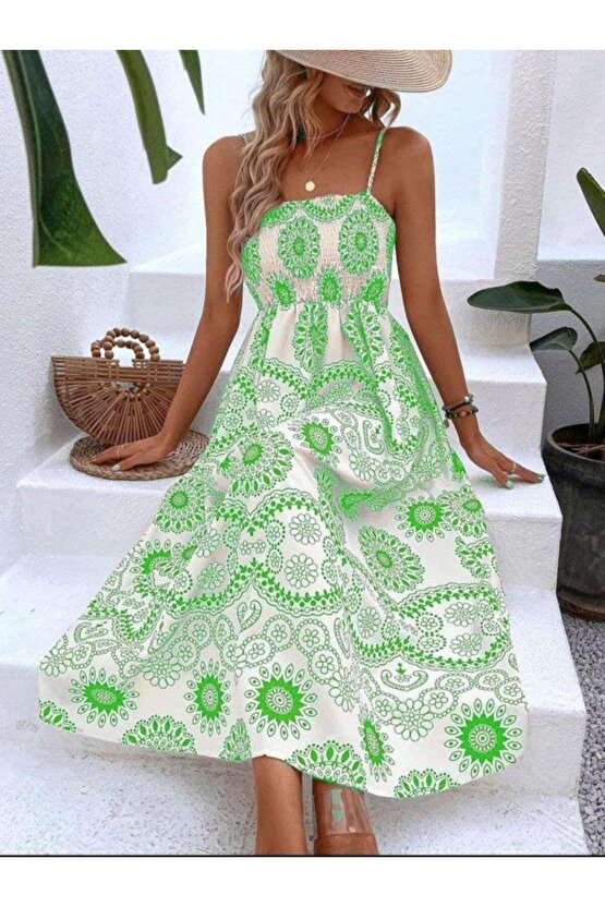 DİJİTAL BASKILI ELBİSE