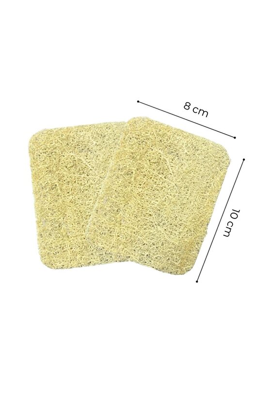 Doğal Kabak Lifi Katı Şampuan ve Sabun Altlığı 2 adet