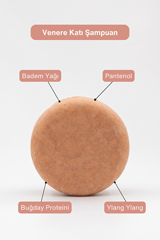 Venere Tüm Saç Tipleri Nemlendirici Katı Şampuan 105 G