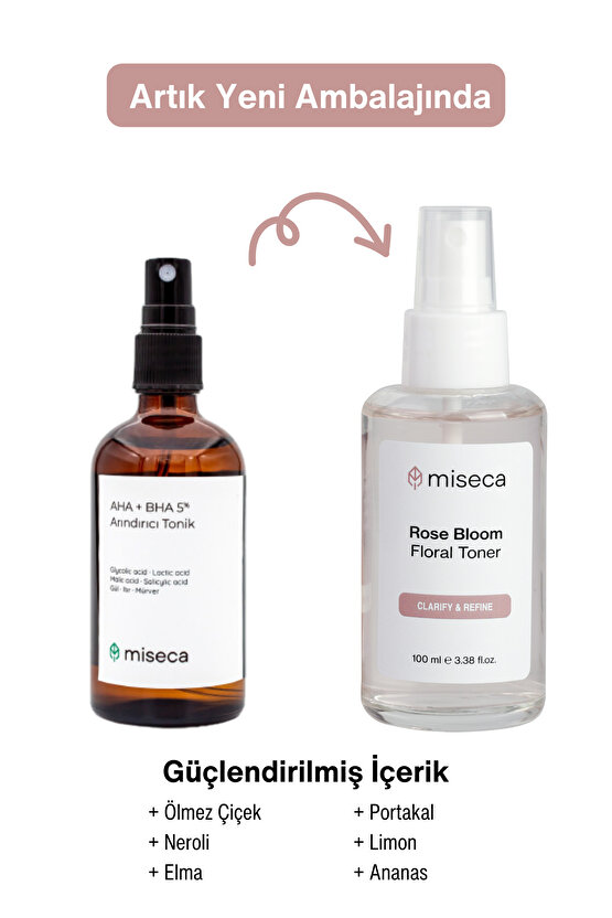 Rose Bloom Arındırıcı Tonik 100 ml | Aha Bha Gül Suyu