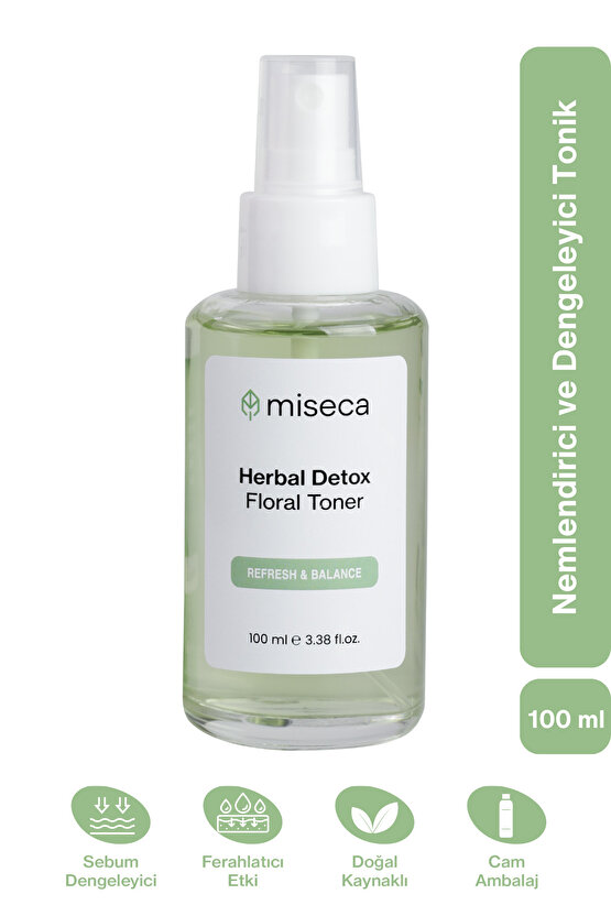 Herbal Detox Nemlendirici Ve Dengeleyici Tonik 100 ml | Niacinamide Panthenol