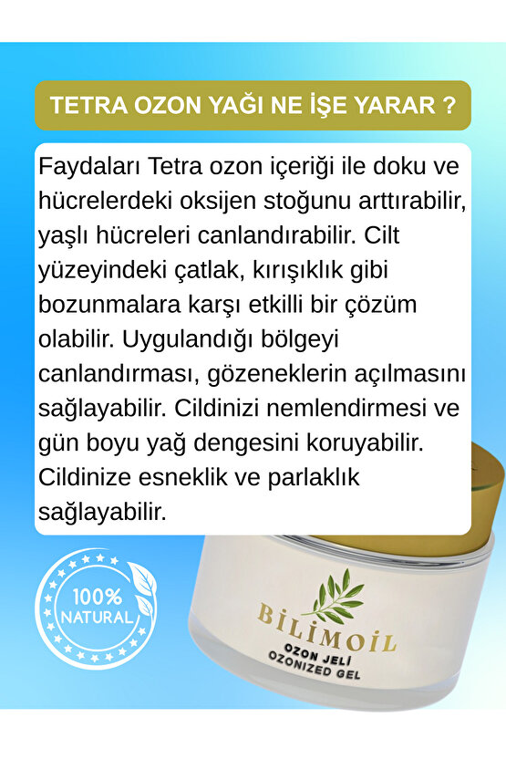 Yüksek Enerjili Tetra Ozon yağı 50 ml