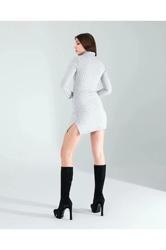 Taş Mini Triko Elbise