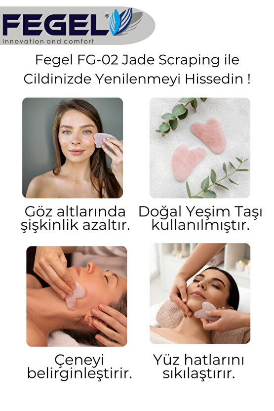 Jade Scraping Face Lift Gua Taşı Yüz Sıkılaştırma.
