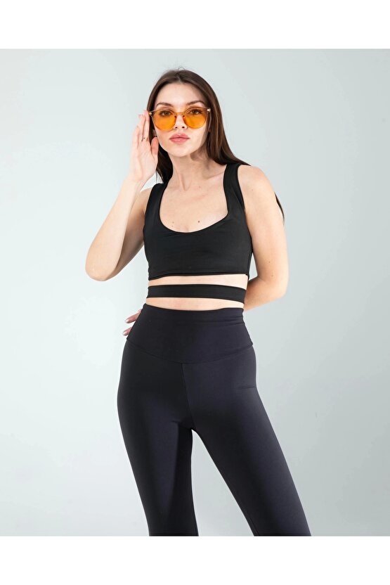 Siyah Onu Kurdeleli Askili Dalgic Crop – Uygun Fiyatlı, Hızlı Kargo, - Şık Tasarım