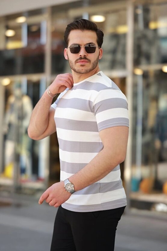 Erkek çift Renk Pamuklu örme Kumaş Kısa Kollu T-shirt