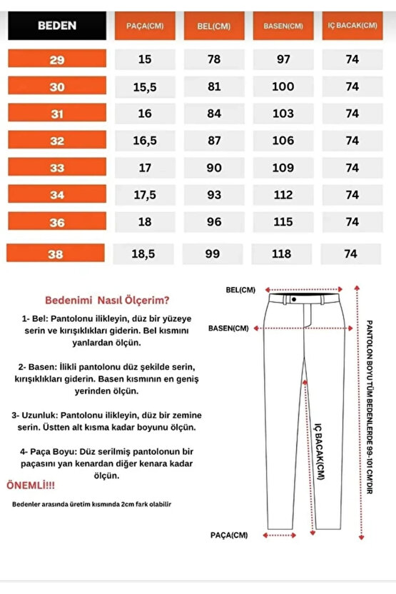 Erkek Slim Fit Likralı Bilek Boy Kumaş Pantolon