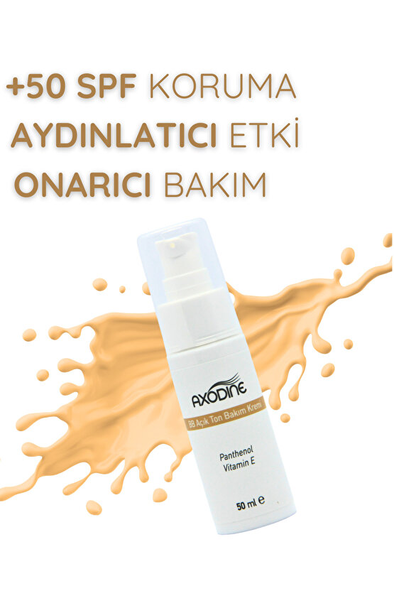 Bb Krem - 24 Saat Nemlendirme - Işıltılı Açık Ton Güneş Kremi 50 Spf -