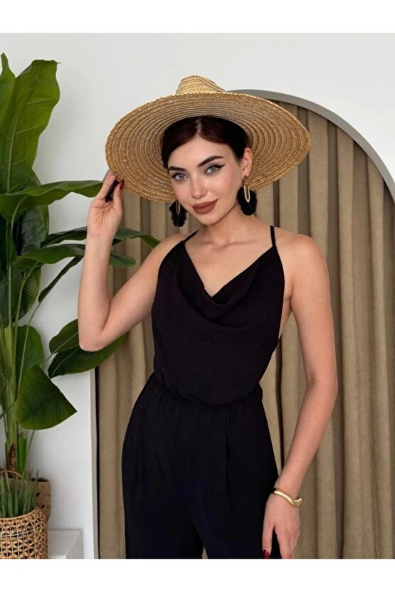 Darcy Sırt Dekolteli Tulum