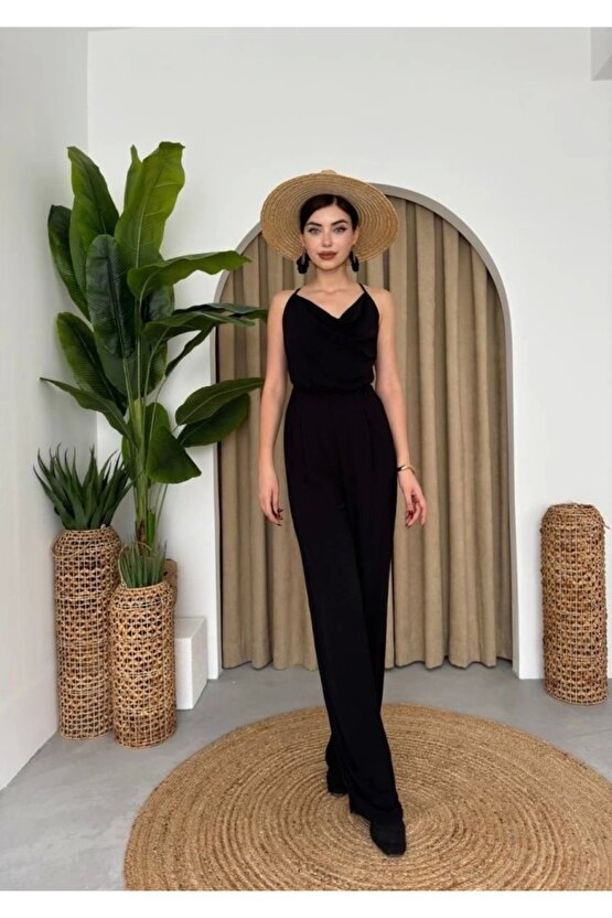 Darcy Sırt Dekolteli Tulum