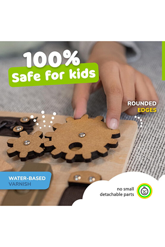 Aktivite Tahtası, İnce Motor Becerilerini Geliştirmek İçin 10 Aktiviteli Duyusal Oyuncak