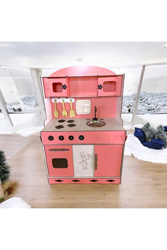 Oyuncak Mutfak, Ahşap Oyuncak Mutfak, Mutfak Seti Oyuncak, Kız Çocuk Oyuncakları