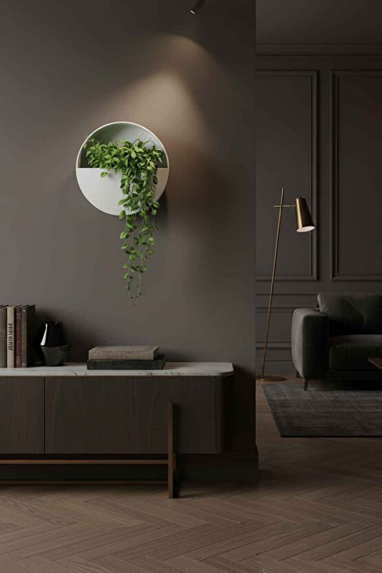 Aura Levitia Fiber Saksı - 30cm x 15cm Duvar Saksısı