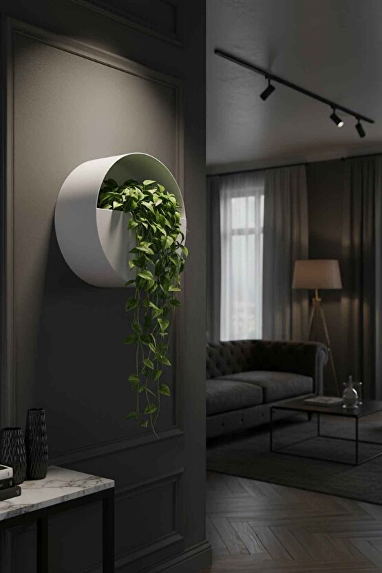 Aura Levitia Fiber Saksı - 30cm x 15cm Duvar Saksısı