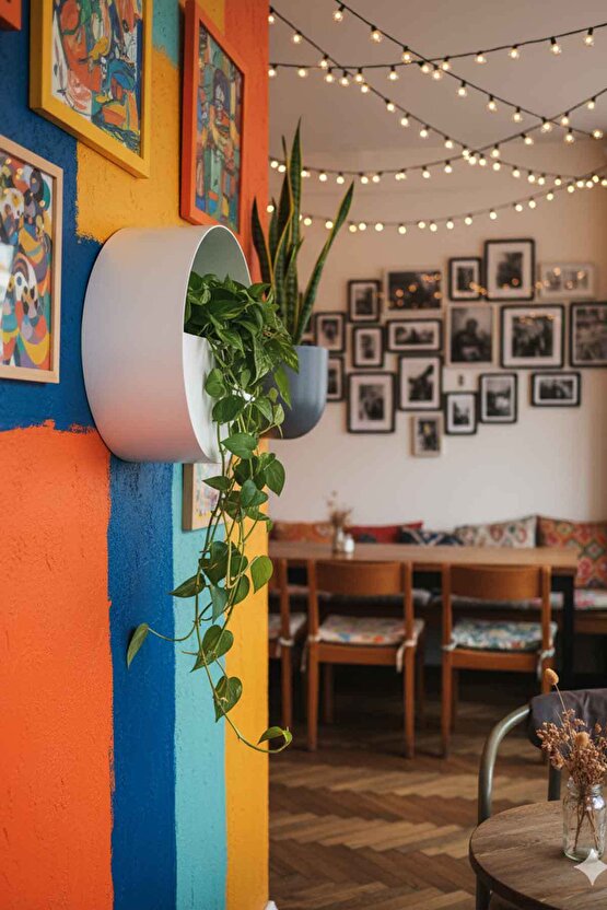 Aura Levitia Fiber Saksı - 30cm x 15cm Duvar Saksısı